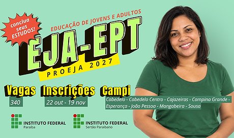 Inscrições até 19 de novembro; candidatos devem procurar a Secretaria Acadêmica do campus escolhido