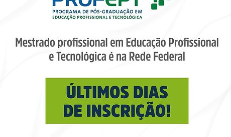 PROFEPT: inscrições abertas até dia 15/01
