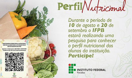 IFPB pesquisa perfil nutricional dos alunos para promover ações de saúde