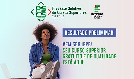 Sai resultado preliminar de cursos superiores do IFPB